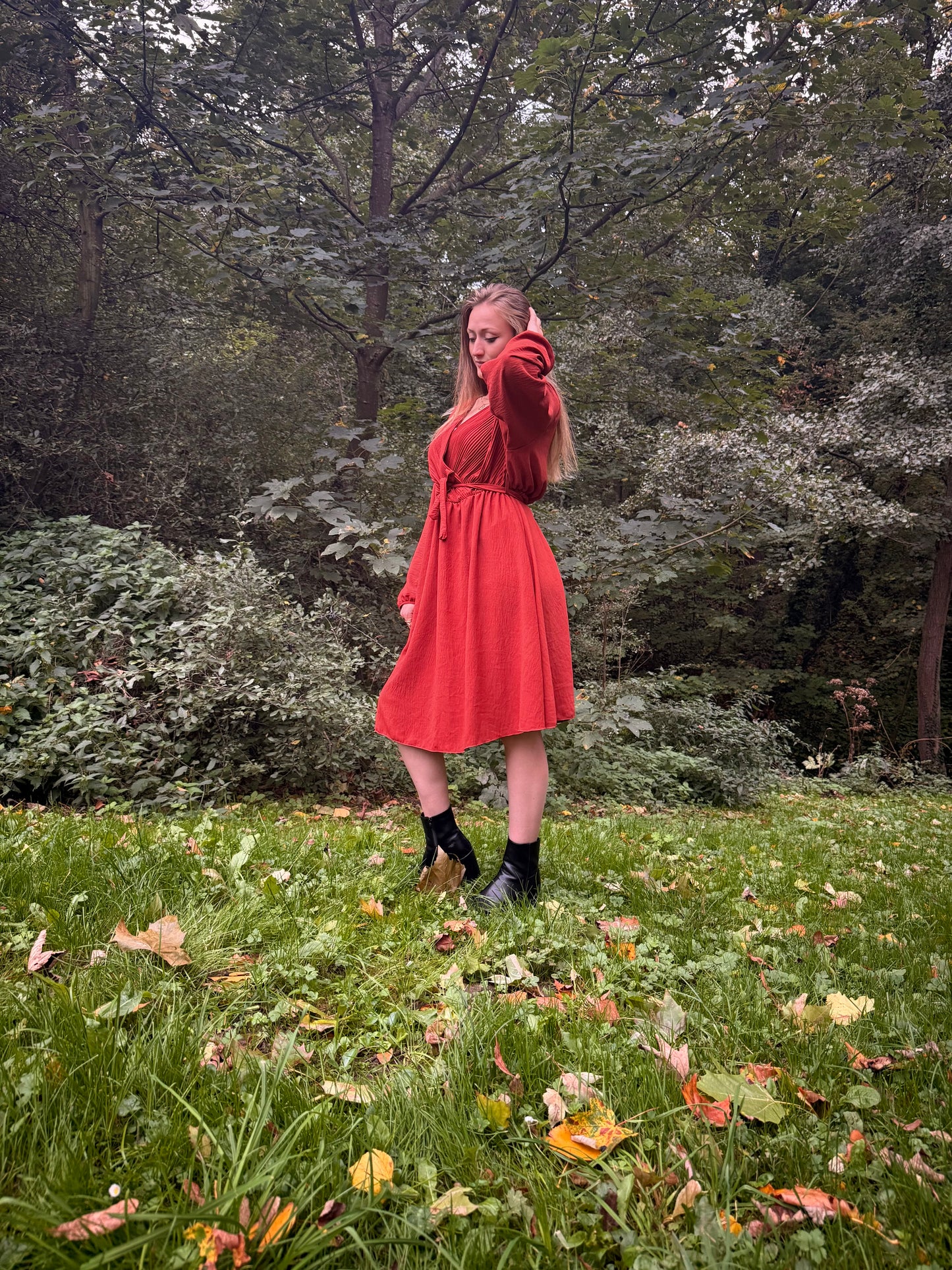 Robe mi-longue