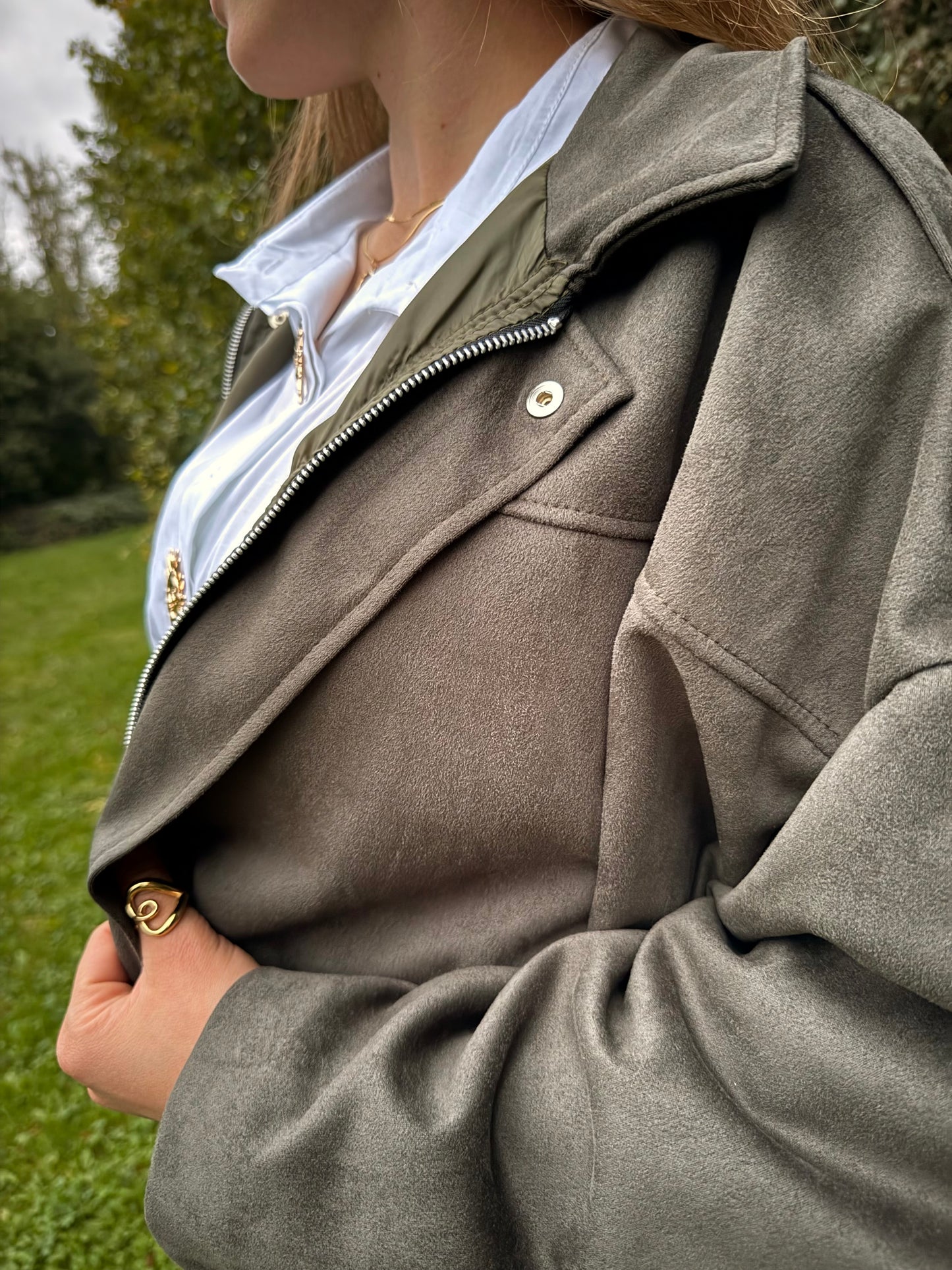 Veste effet suédine