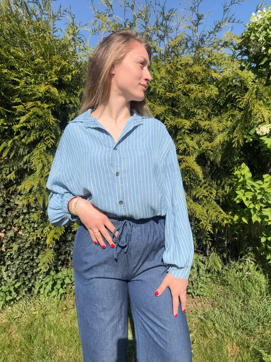 Chemise effet jean