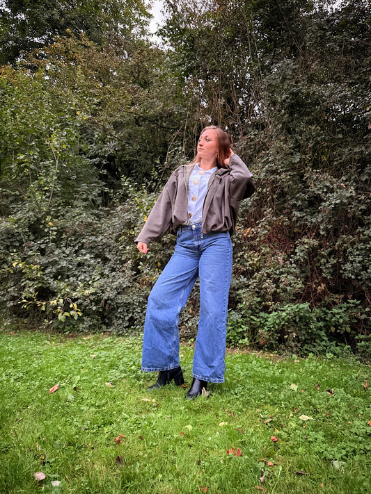Veste effet suédine