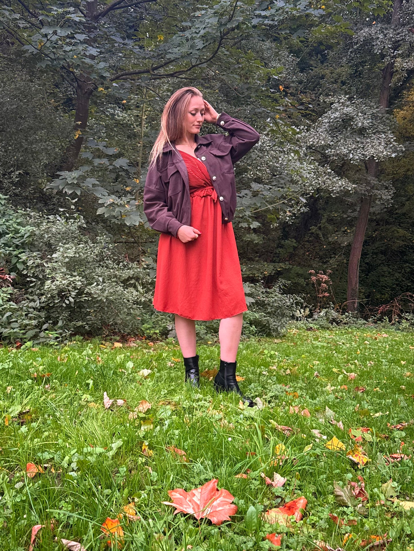 Veste effet velours
